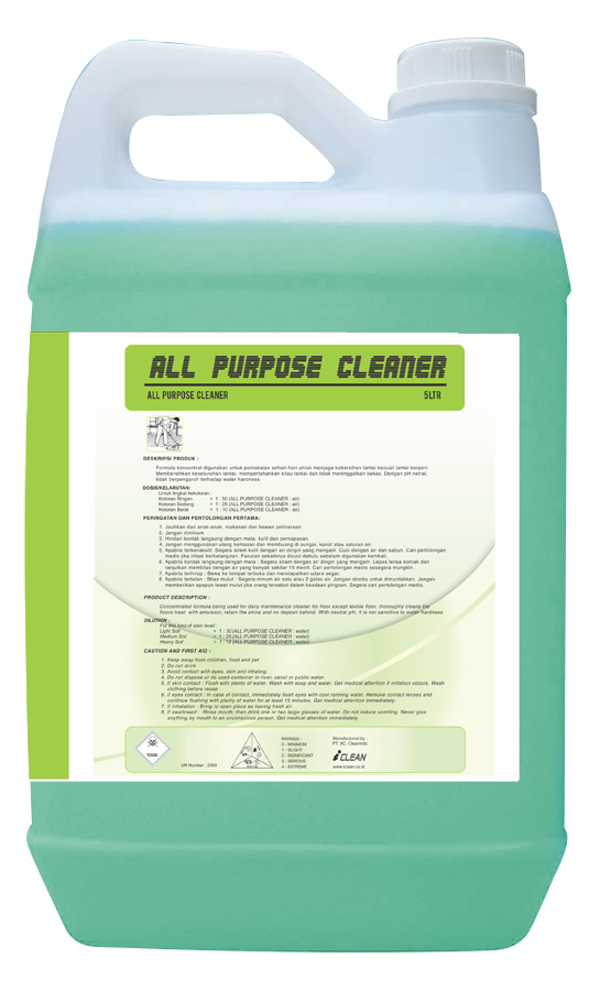 ALL PURPOSE CLEANER ALL PURPOSE CLEANER